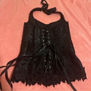 Shirley of Hollywood corset halter top
